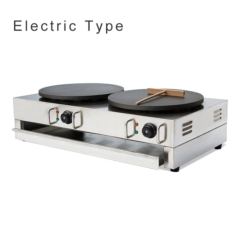 Коммерческая электронная блинная машина с двойной горелкой 220 В/110