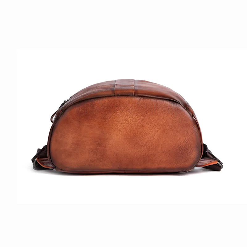 Женский рюкзак из натуральной кожи школьный ранец для девочек в стиле ретро