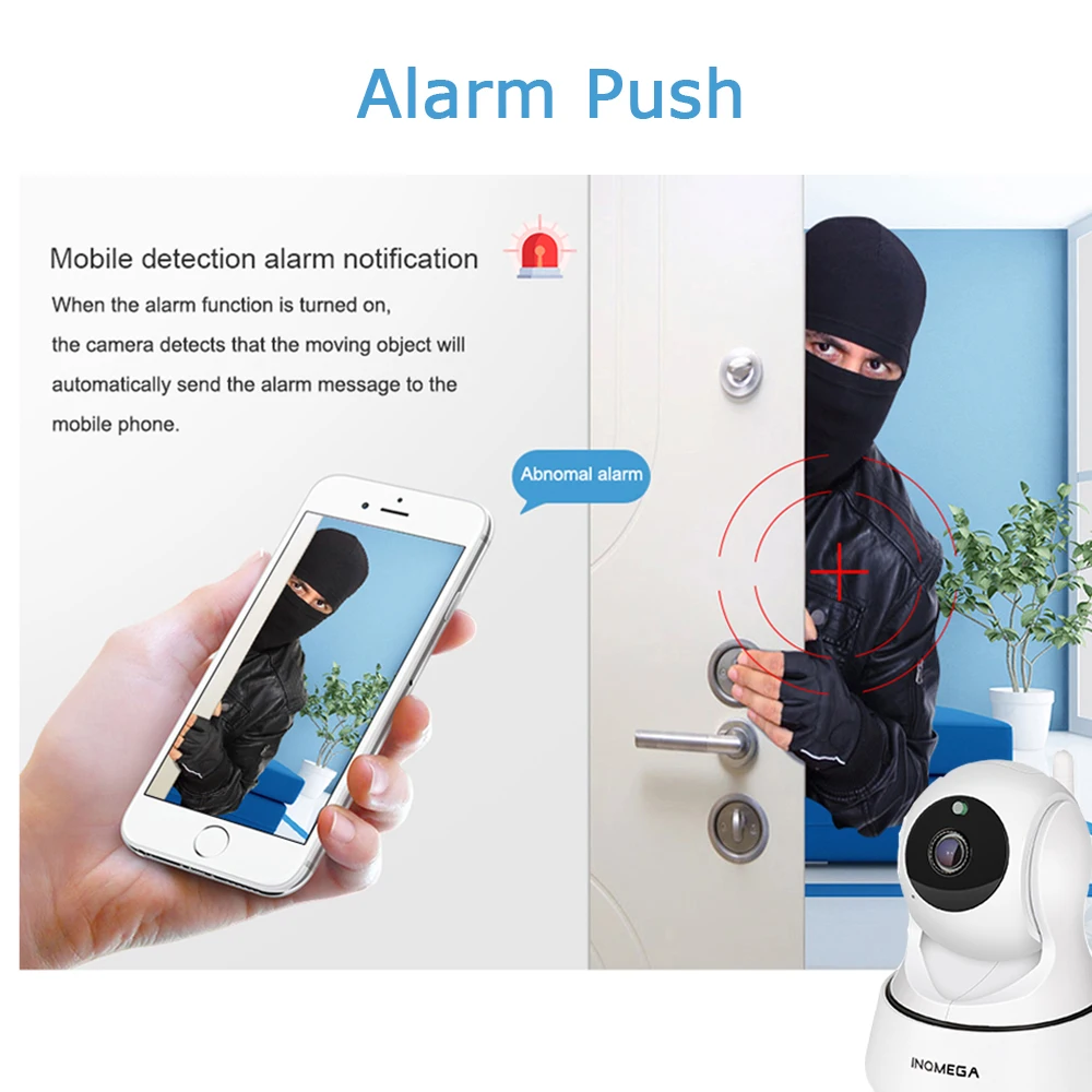 INQMEGA 1080P IP камера, беспроводная Wifi камера, домашняя камера видеонаблюдения, сетевая камера ночного видения, P2P, удаленный просмотр