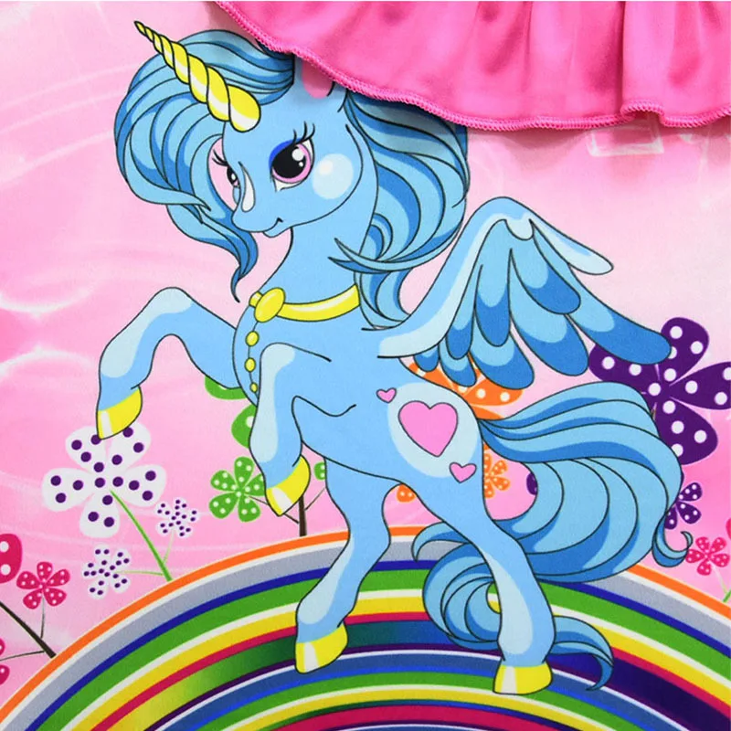 

Cartoon Unicorn Baby Girls One-pieces Swimsuit High Elastic Swimwear Breathable Children Swimming Set Pool Kids Beach Suit 3-10Y