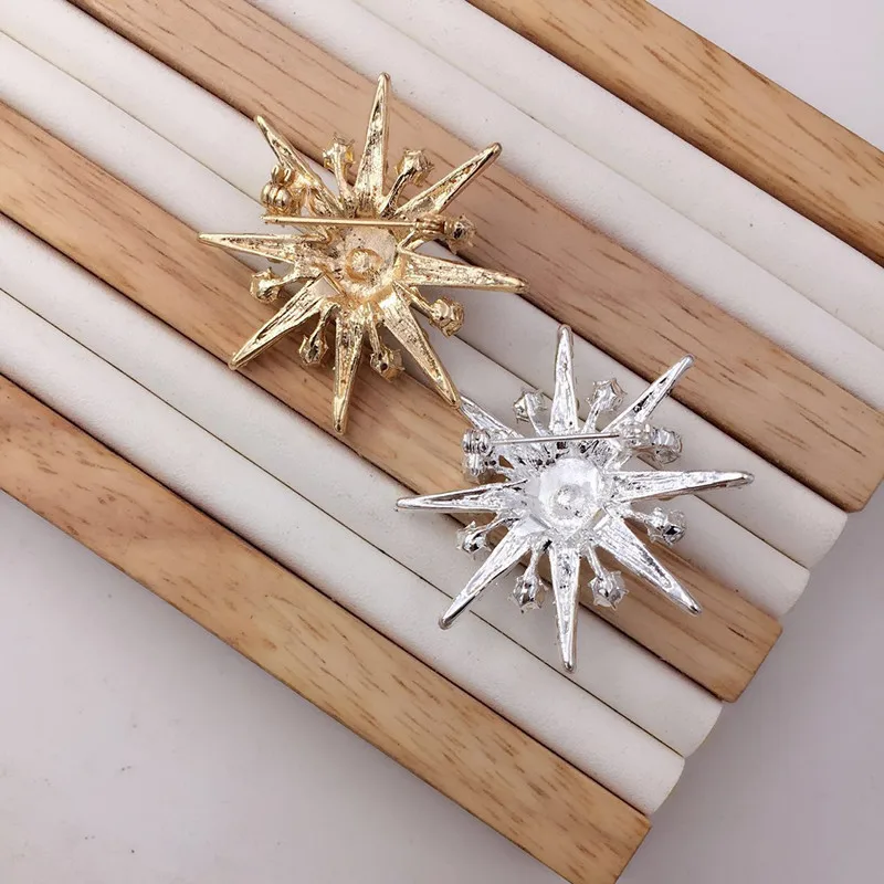 Рождественский анис звезда брошь &quotСнежинка&quot Дикие мужчины и женщины одежда