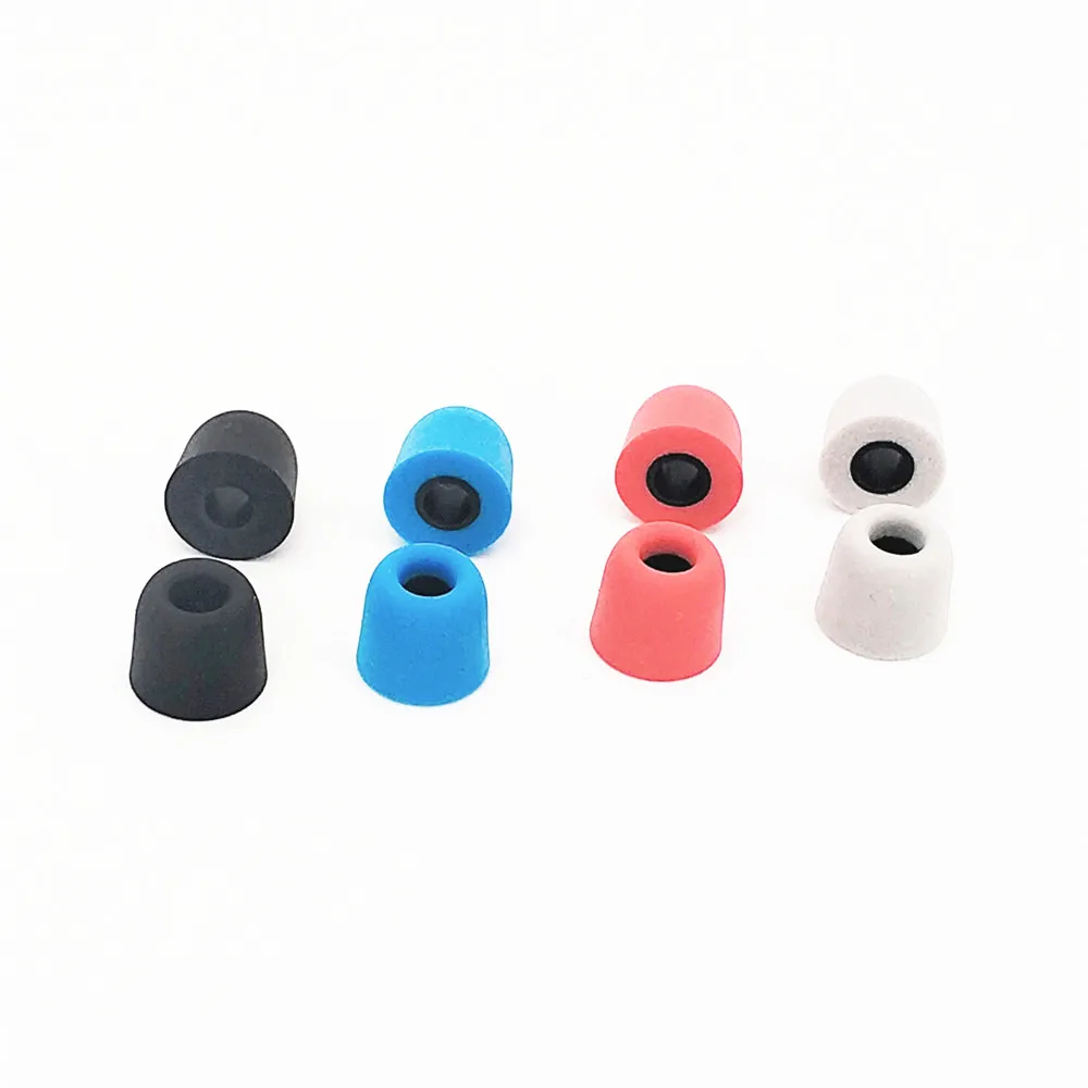 4 pairs color 4 пары(8 штук) Шум изоляции пены памяти амбушюры 5 мм T400 форме наконечника для вставные наушники вкладыши для IE80 T2 T3 V30 V80 AS10 X6 P1 - Цвет: 4 pairs color