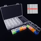 Набор для алмазной живописи, 28 слотов, пластиковый ящик для хранения, стразы для дизайна ногтей, аксессуары для алмазной вышивки, органайзер для вышивки крестиком
