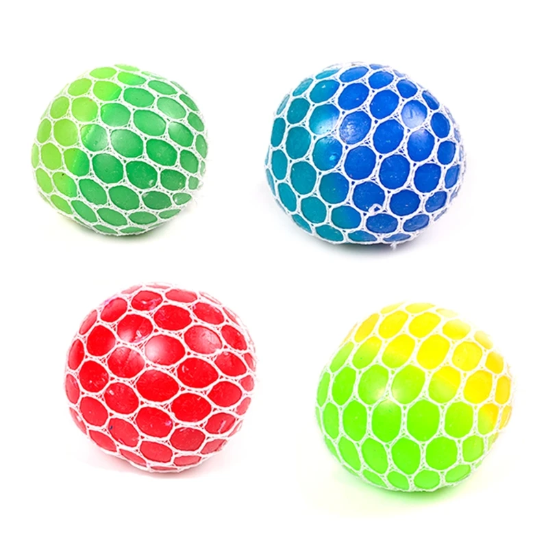 

Colorful Stress Grape Ball Kneading Decompression Soft Foam Squeeze Balls Toys XX9E