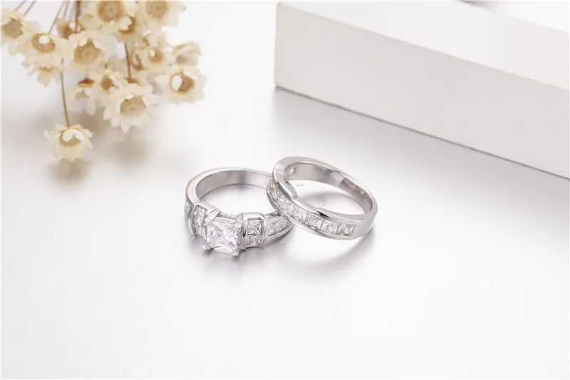 Модное кольцо принцессы с имитацией бриллианта для женщин обручальное женское