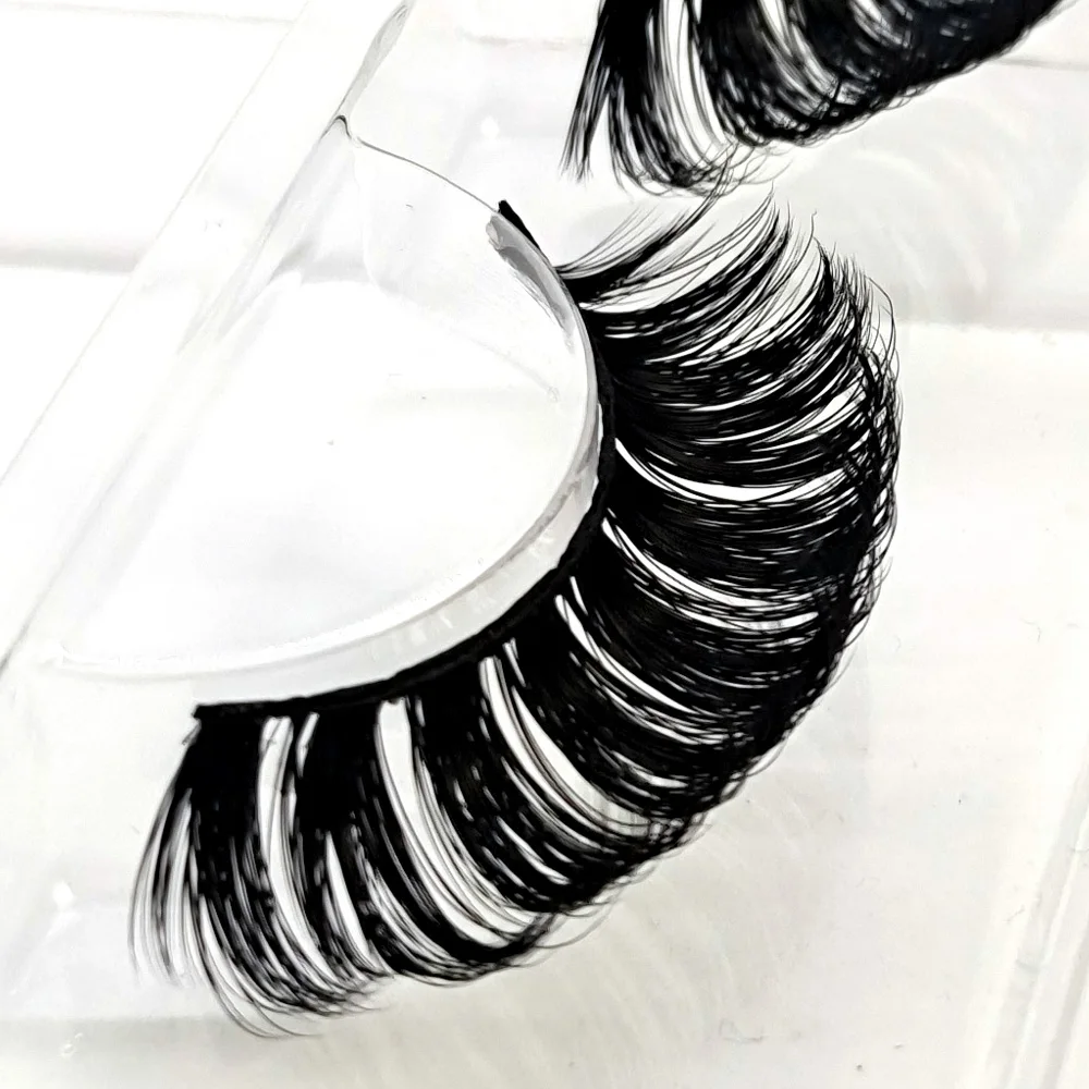 

NEW10pairs D curl Lashes Mink 20-25mm Fluffy False Eyelashes Wholesale Dramatic 3D Eyelash Strip Thick False Lash Vendors Beauty