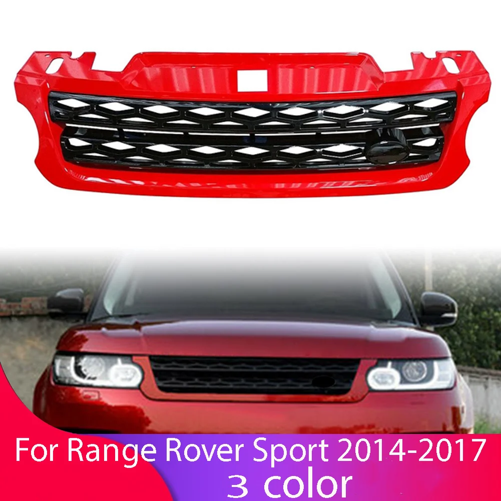 

Car Front Bumper Grille Centre Panel Exterior Styling Upper Grill logo For Land Rover Range Rover Sport L494 2014 2015 2016 2017
