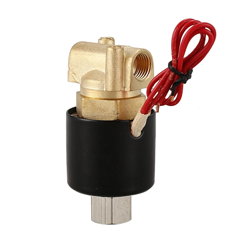

1/4inch DN8 Normally Open N/O Brass Electric Solenoid Valve 220V Pneumatic Valve for Water Oil Gas