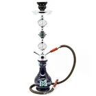 Стеклянный кальян с керамической чашей, 1 шт.