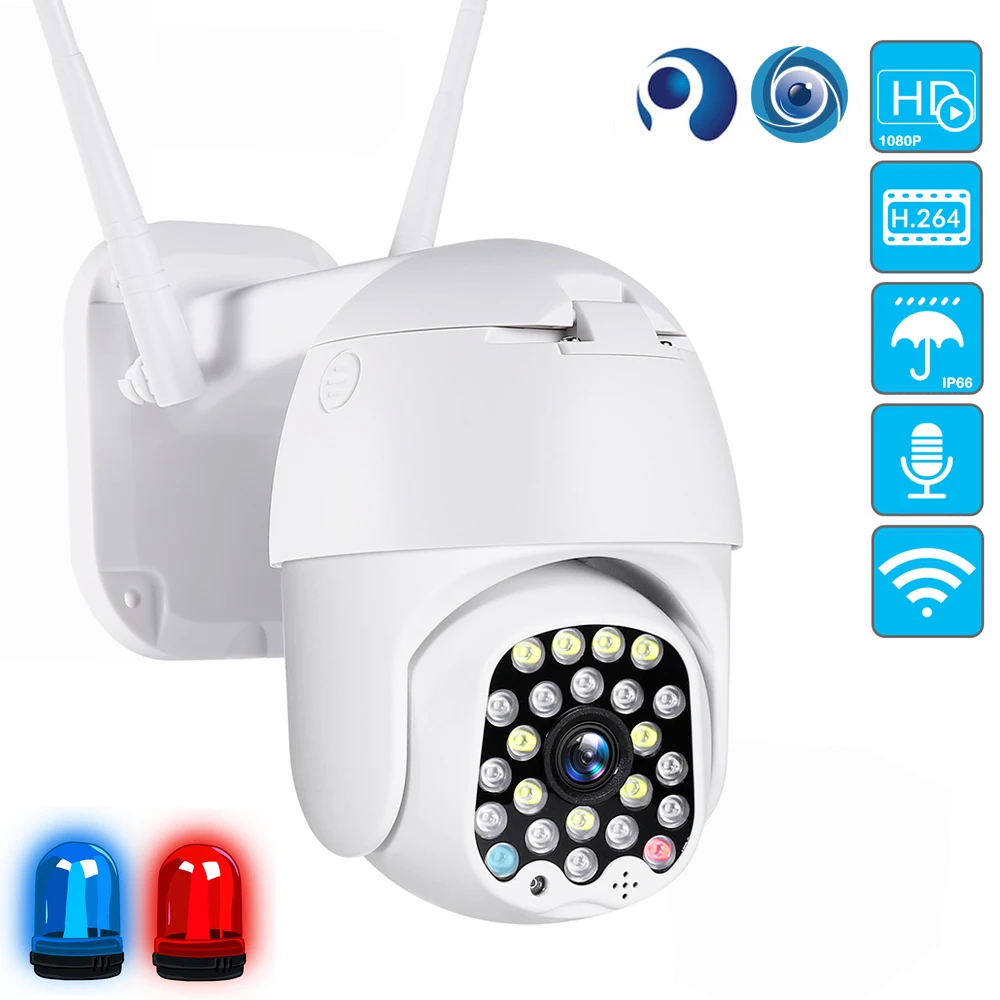 Человека слежения Cctv камера Открытый 1080P купольная Ptz наблюдения де Seguridad Ip Wifi