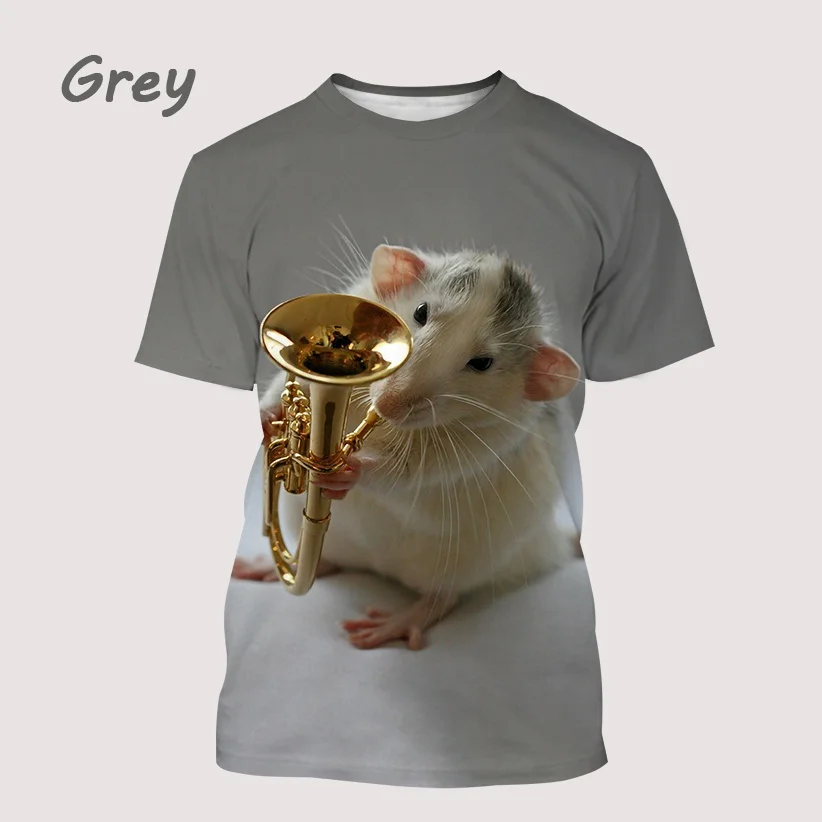 Новейшая футболка с 3D-принтом хомяка для мужчин и женщин мужские топы коротким