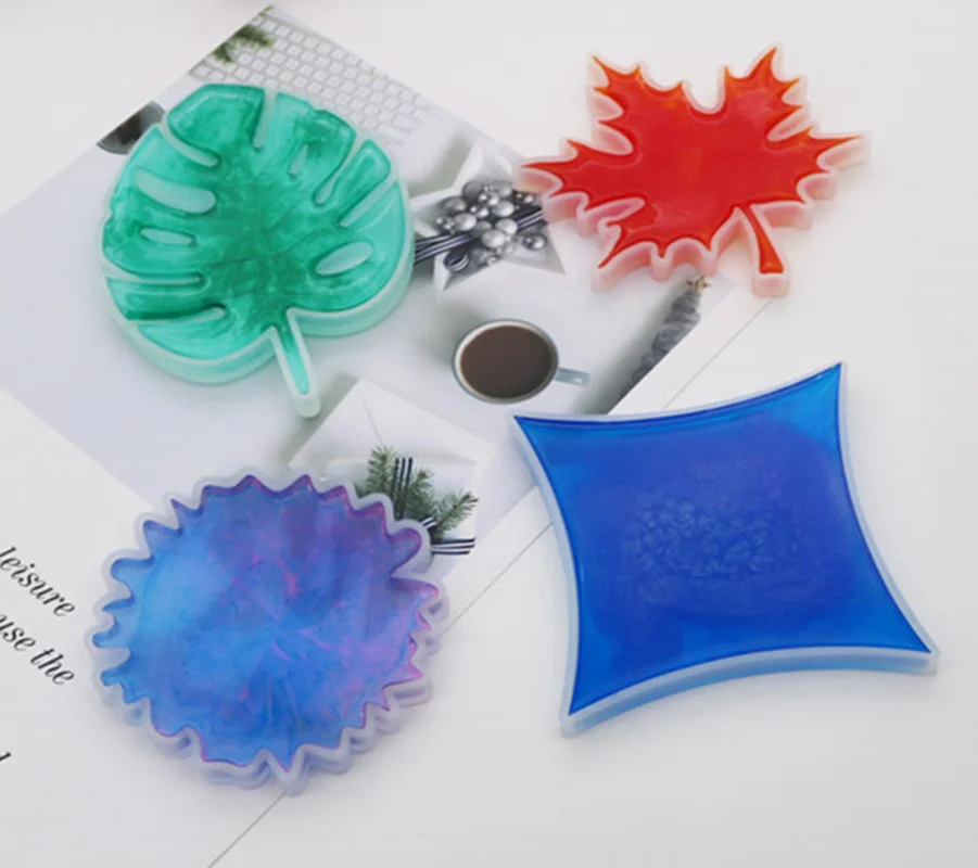 DIY силиконовые формы чашки коврик для воды держатель эпоксидной смолы Ремесла