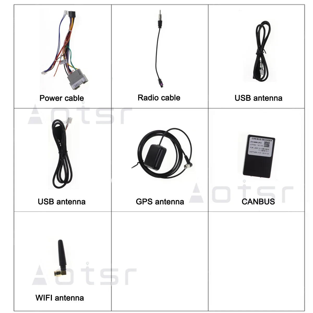 

AOTSR Android 10 GPS Jeep Compass 2010-2016 DSP
