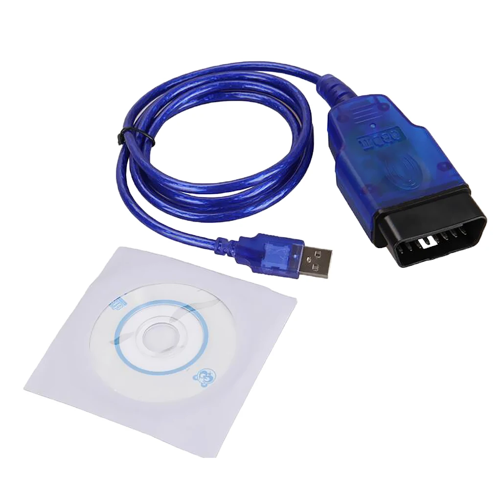 Автомобильный интерфейсный кабель USB Vag Com OBD2 OBD II диагностический сканер Кабель Aux