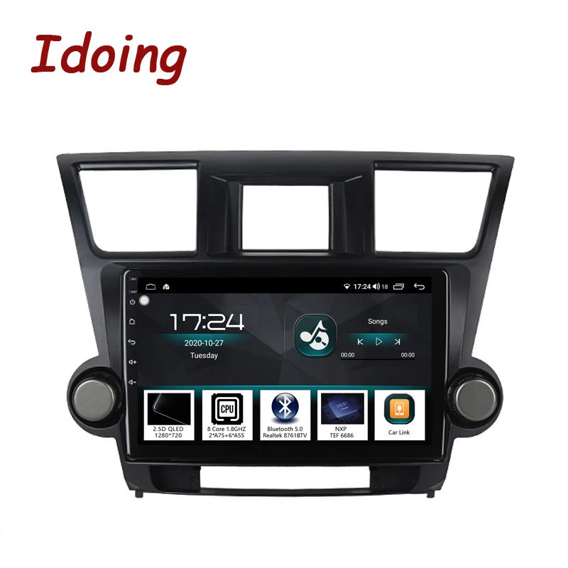 Idoing 10 2 &quot4G + 64G Автомобильный Радио Мультимедиа Android плеер навигация gps для Toyota