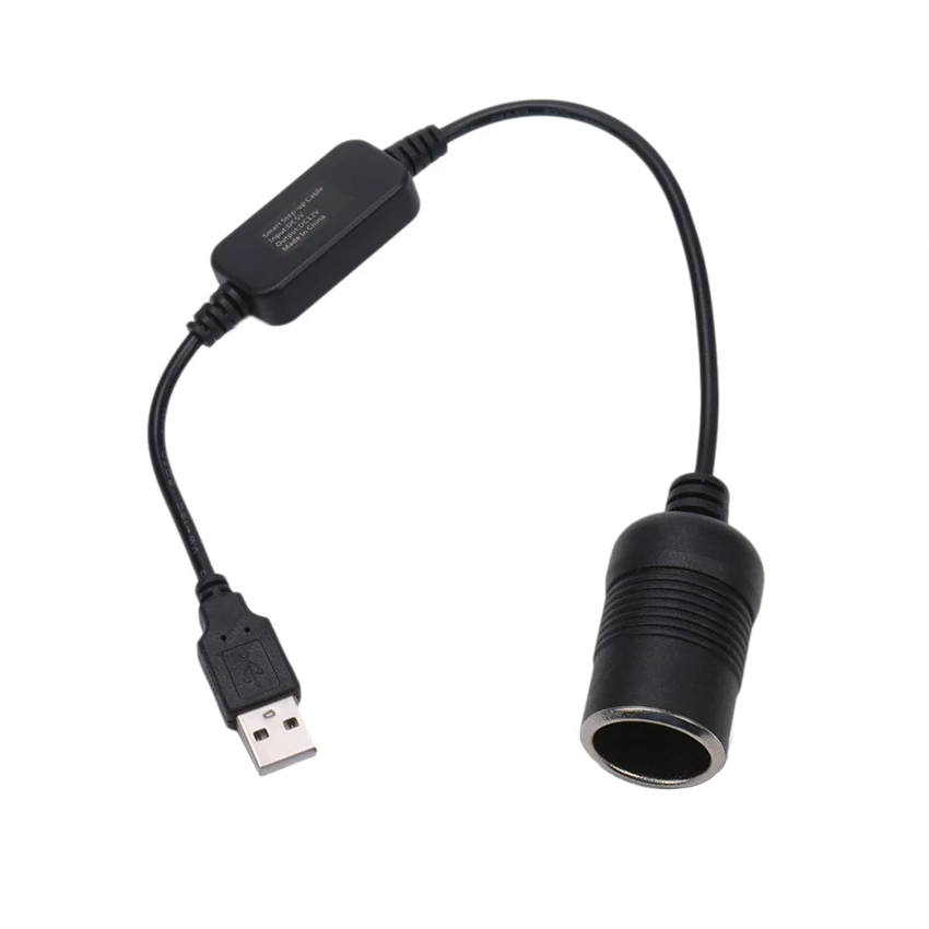1 шт. автомобильный конвертер адаптер проводной контроллер USB порт 5 В до 12 розетка