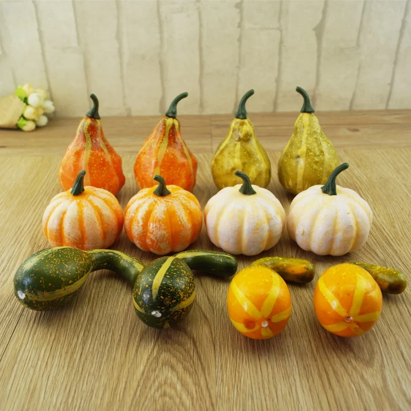 12 DIY Тыква украшения реквизит Хэллоуин каракули моделирование Тыква|Украшения