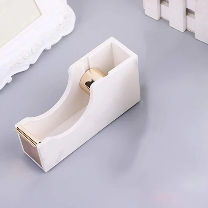 Мраморная настольная Клейкая Лента Диспенсер резак основной офис школьные