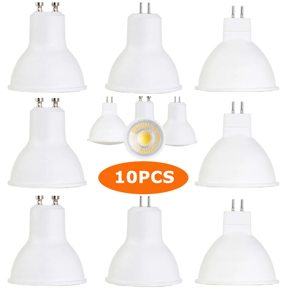 10PCs LED Spotlight 5W 7W GU10 GU5.3 MR16 COB 110V 220V DC12V Lamp Super Bright Cool White Warm White for Home Office Indoor
10PCs LED Spotlight 5W 7W GU10 GU5.3 MR16 COB 110V 220V DC12V Lamp Super Bright Cool White Warm White for Home Office Indoor