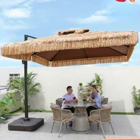 outdoor sunshade garden villa roman outdoor thatch b b stall big umbrella beach straw sun umbrella