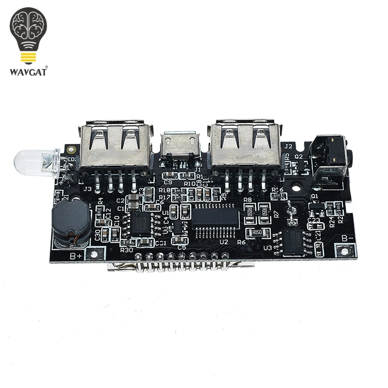 Два порта USB 5V 1A 2.1A Mobile Power Bank 18650 зарядное устройство PCB силовой модуль аксессуары для телефона DIY светодиодный ЖК-модуль
