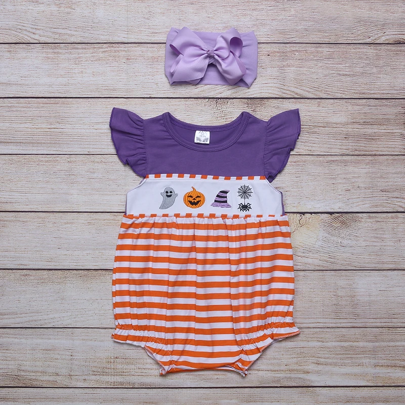 Летняя одежда для девочек оранжевые полоски без рукавов головной убор в виде