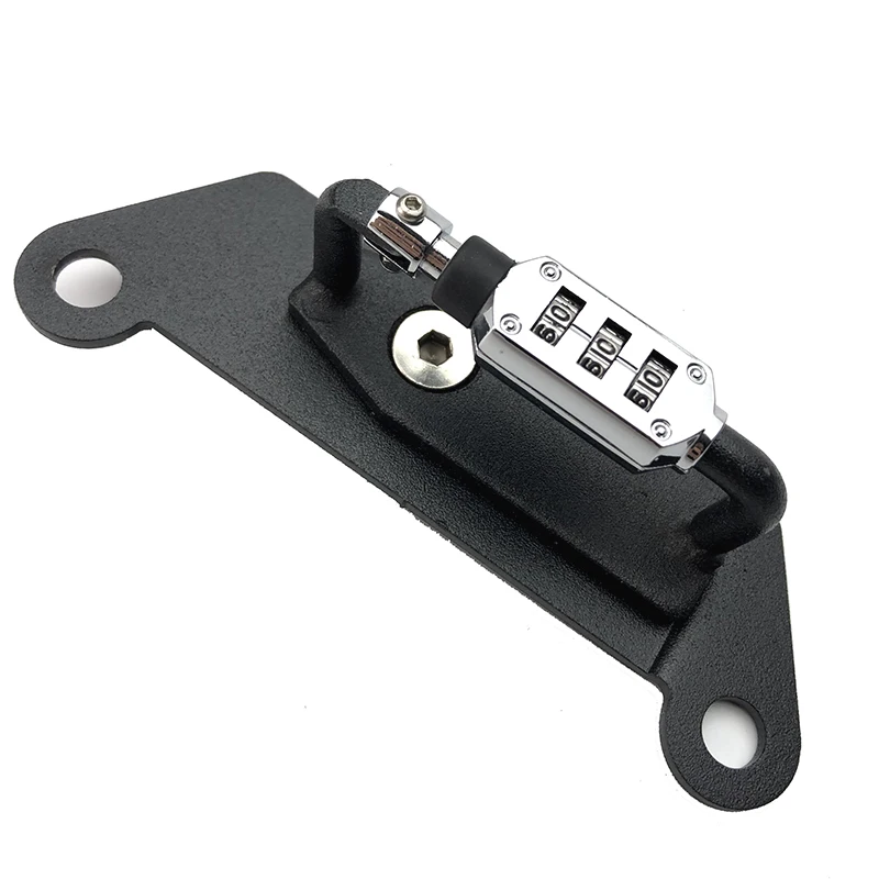 Замок для мотоциклетного шлема крючок крепления паролем черная боковая защита