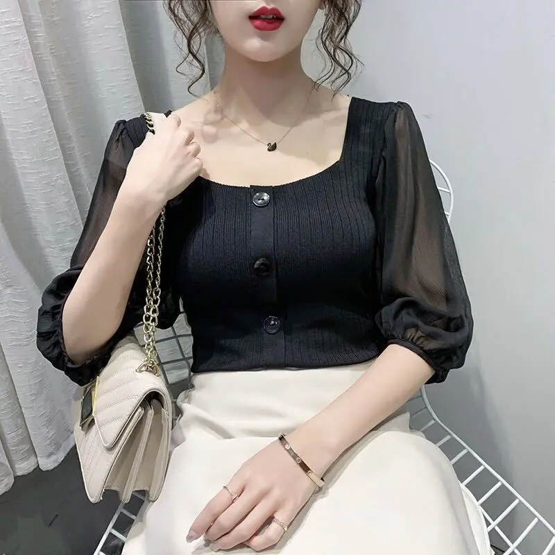 

New 2021 Fashion Cotton Women T-Shirts Summer Short Sleeve Plus Size Casual Tees Korean Loose Female Basic Tshirts Crop Tops