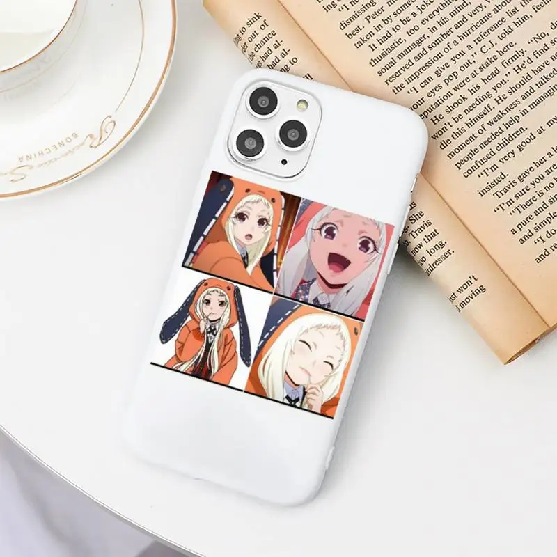 

Crazy Excitement anime Kakegurui Runa Phone Case Candy Color for iPhone 6 7 8 11 12 s mini pro X XS XR MAX Plus