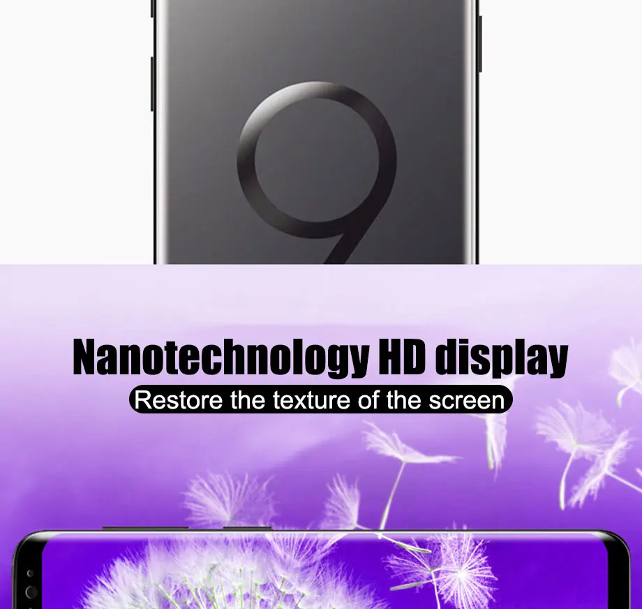 500D полностью изогнутое закаленное стекло для samsung Galaxy S9 S8 Plus Note 9 8 Защита экрана для samsung S7 Edge S9 защитная пленка