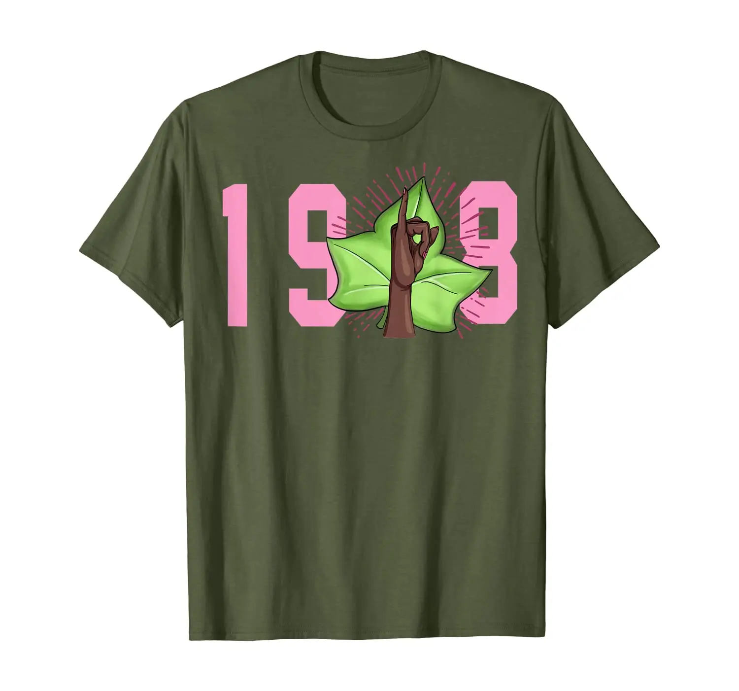 

1908 - Pink and Green - Pinkies Up - Sorority Shirt