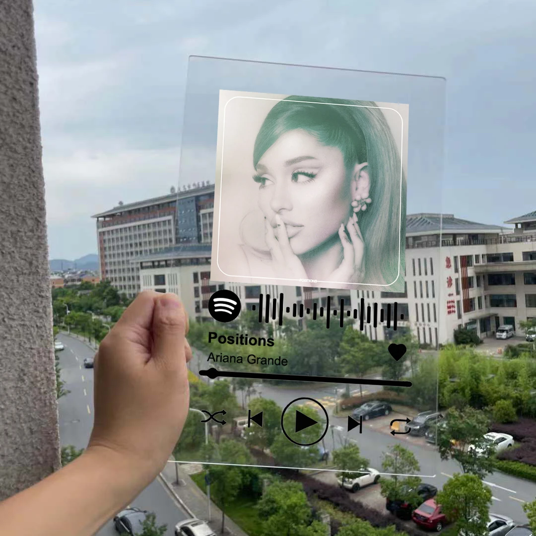 

SPOTIFY Pop Music Album Ariana Grande Popular Music Acrylic Pesonal Photo Album Plaque Spotify Music Board Spotify Lover Gift