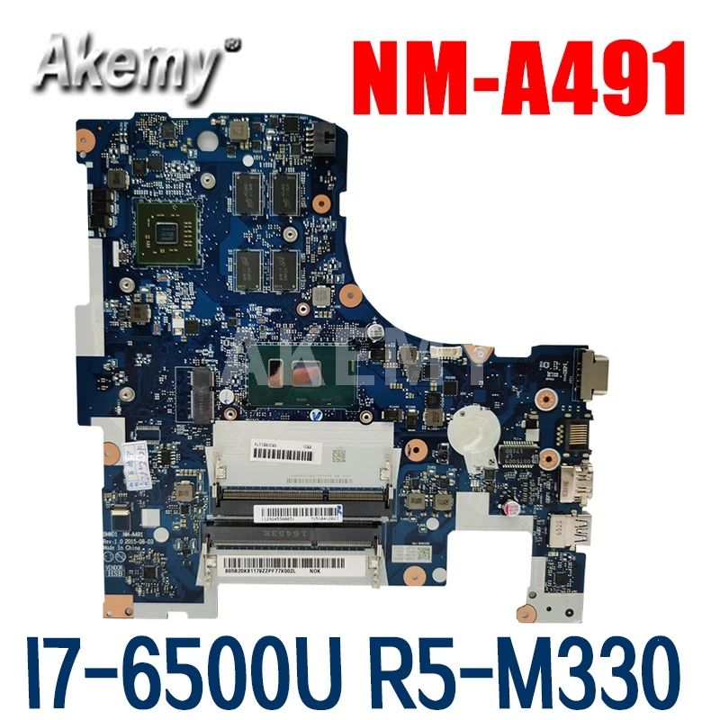 

NM-A491 материнская плата для ноутбука For Lenovo Ideapad 300-17ISK оригинальная материнская плата I7-6500U R5-M330
