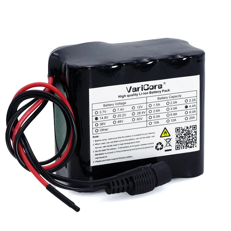 VariCore 14.8V 4400mAh 18650 li-iom battery pack night fishing lamp heater miner's amplifier with BMS+16.8V Charger | Электроника