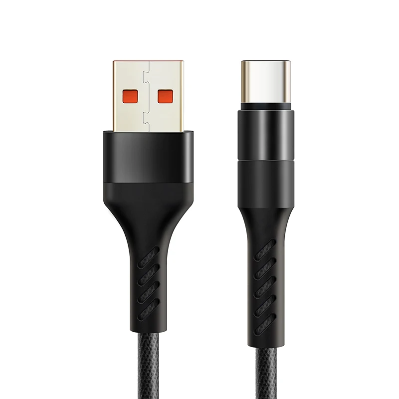 Black Кабель USB C кабель type C кабель для мобильного телефона Быстрая зарядка телефонный кабель для samsung S9 huawei P10 nintendo Oneplus 5 черный C245 - Цвет: Black