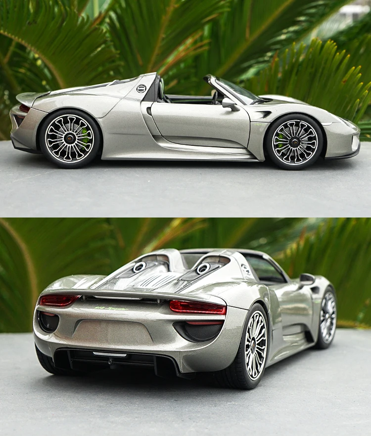 Welly 1:18 Масштаб 918 Spyder конвертируемый литой металлический игрушечный автомобиль модель сплава для детей Коллекция подарков оригинальная коробка