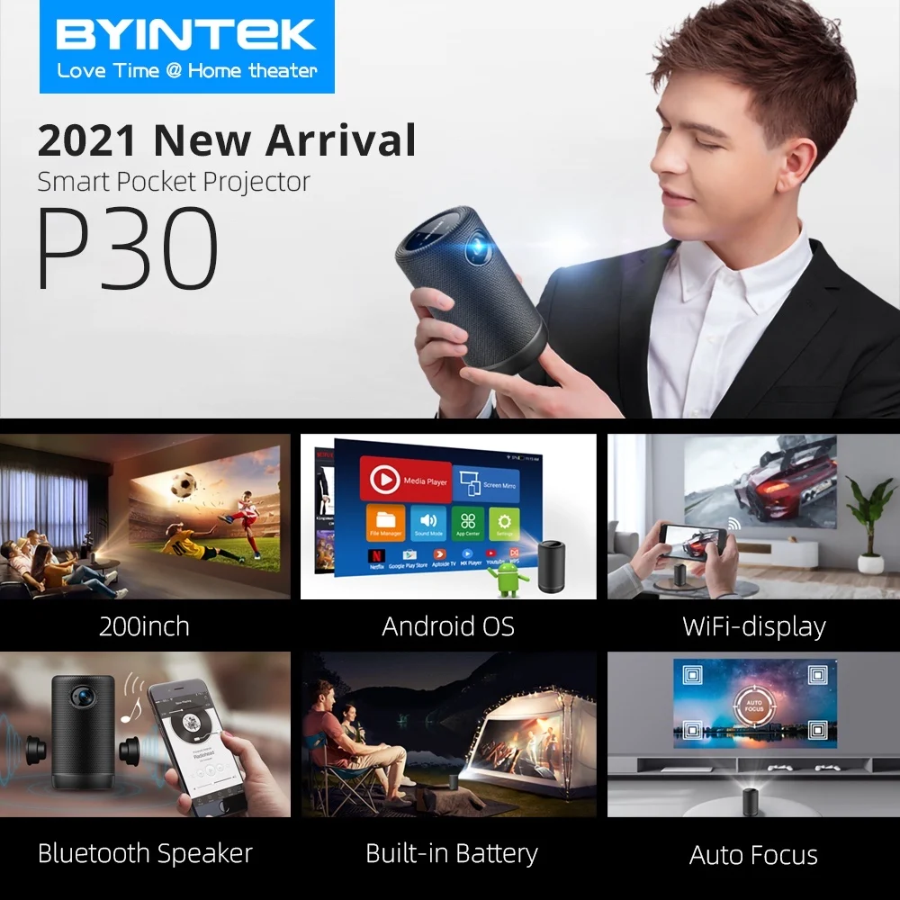 

P30 smart projector small projector for mobile