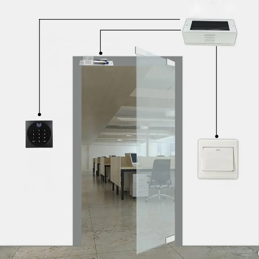 125KHz WG26 RFID Waterproof ID Password Keypad Card Reader Access Control System | Обустройство дома