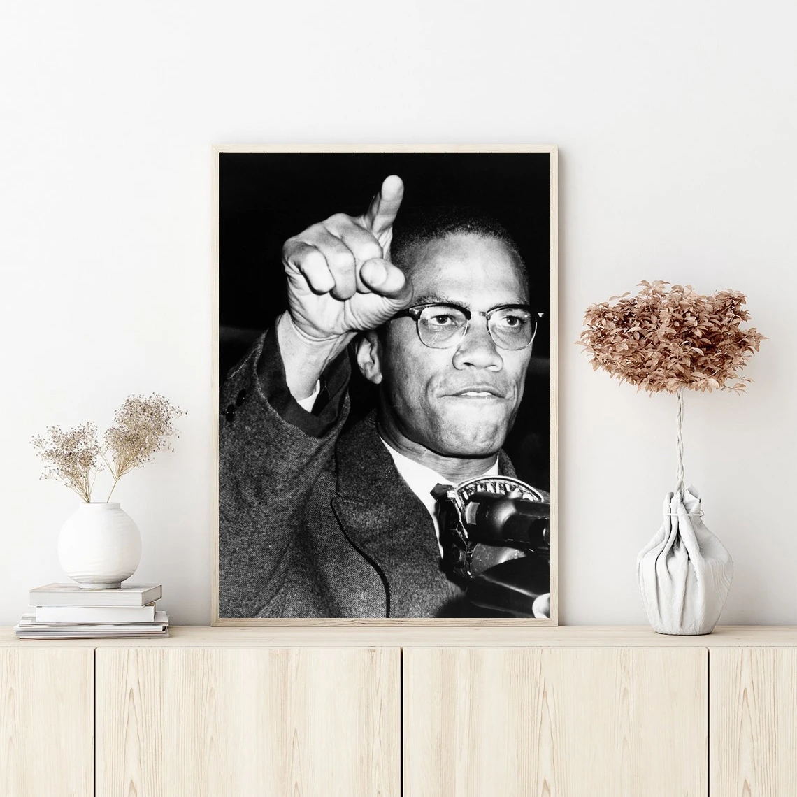 

Знаковый постер Malcom X, настенное искусство, Картина на холсте, спальня, гостиная, украшение для дома (без рамки)