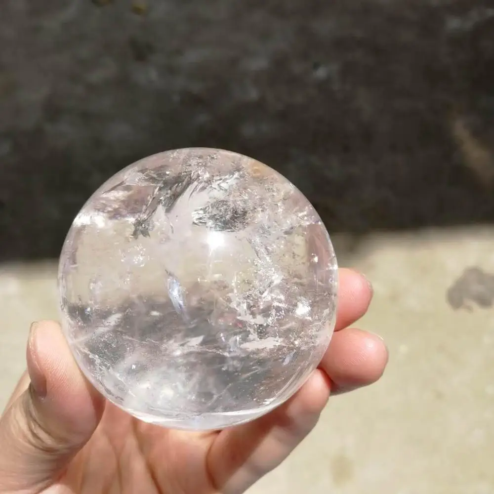 

Шары из натурального прозрачного кварца, 100%, около 6 см, Кристальные драгоценные камни, сфера, медитация, для исцеления чакр с помощью рейки, ...