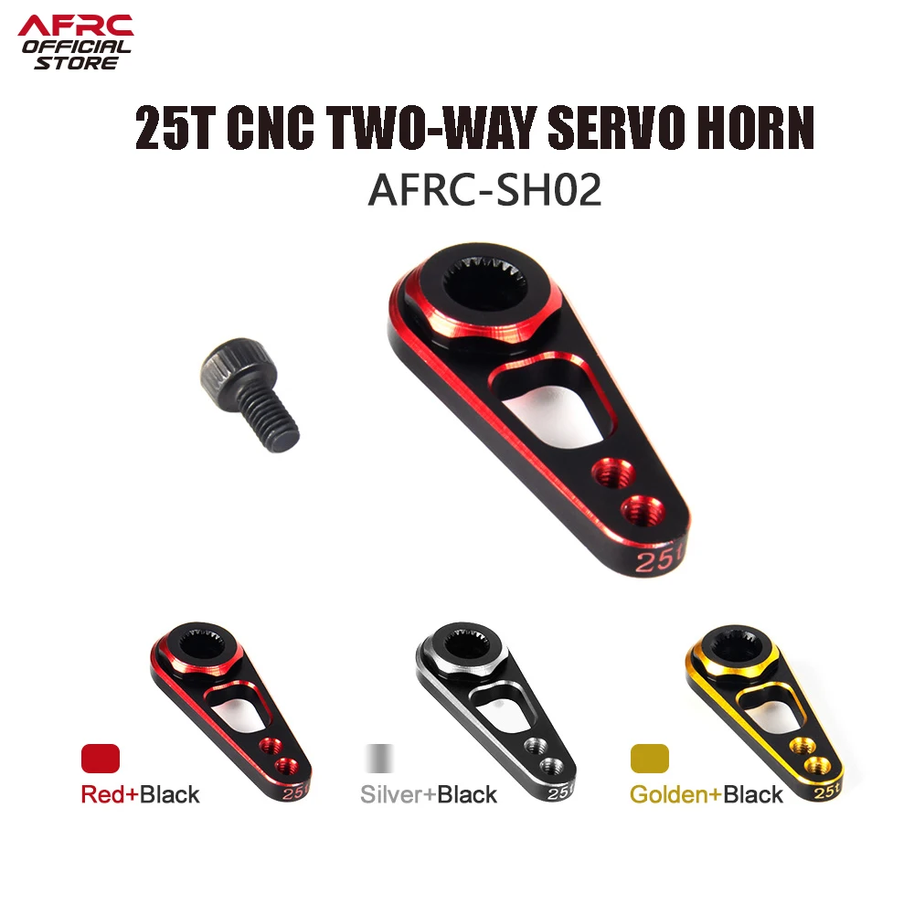 AFRC-SH02 25T CNC Tow-way Servo horn Arm For 1/8 RC Crawler Traxxas TRX4 Metal Upgrade Parts RC Car DIY Assembly Upgrading upgrading