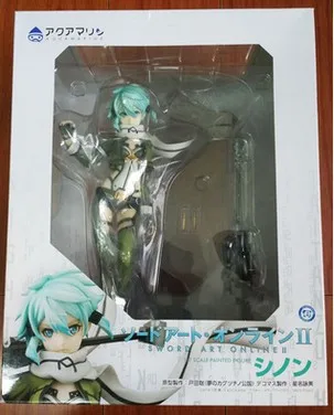 01box Японское аниме Sword Art Online Joint подвижная Синон Кирито асунаюки ПВХ фигурка игрушки украшения Коллекционная модель игрушки - Цвет: 01box