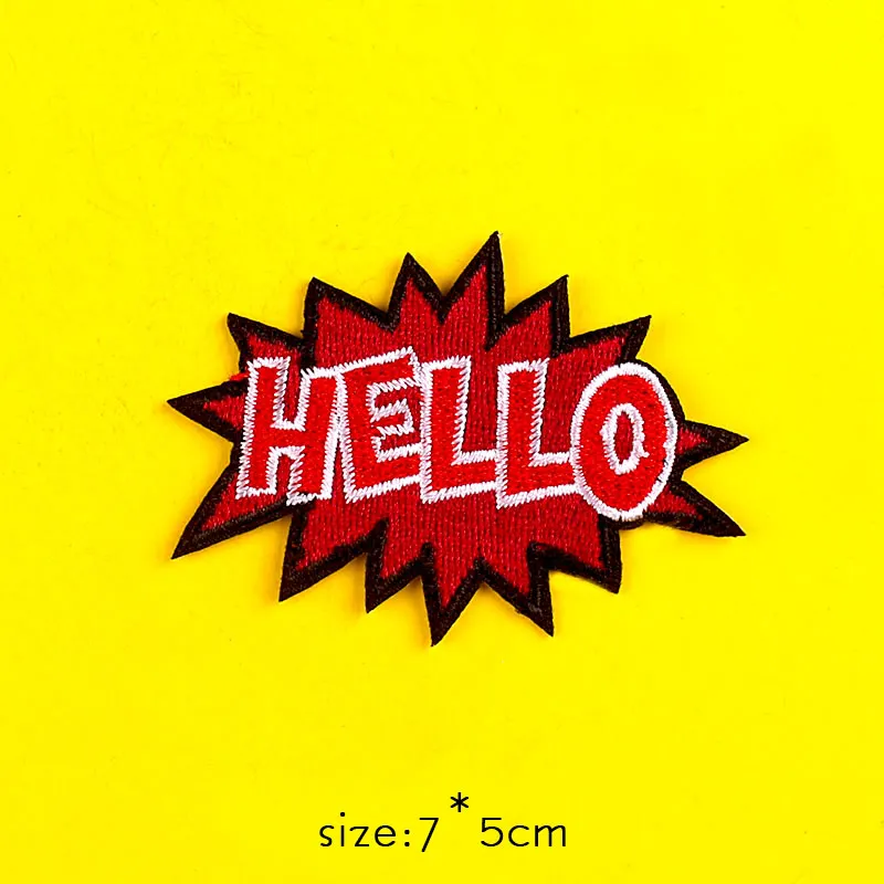 Милая вышитая нашивка сделай сам для одежды цветной значок нашивки с утюгом в