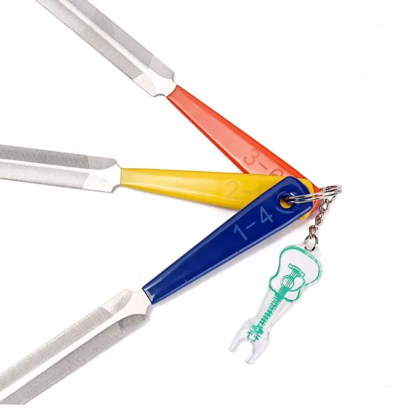 Новые 3 шт/комплект гитары гайка напильники Fret коронации слот подачи для струнных