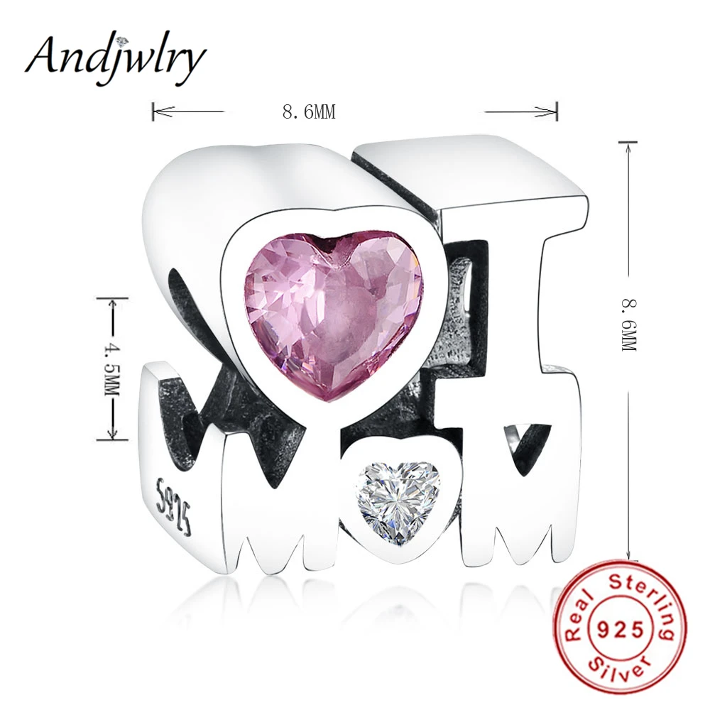 Подходит к оригиналу Pandora браслет с шармами серебряные бусины 925 пробы розовыми