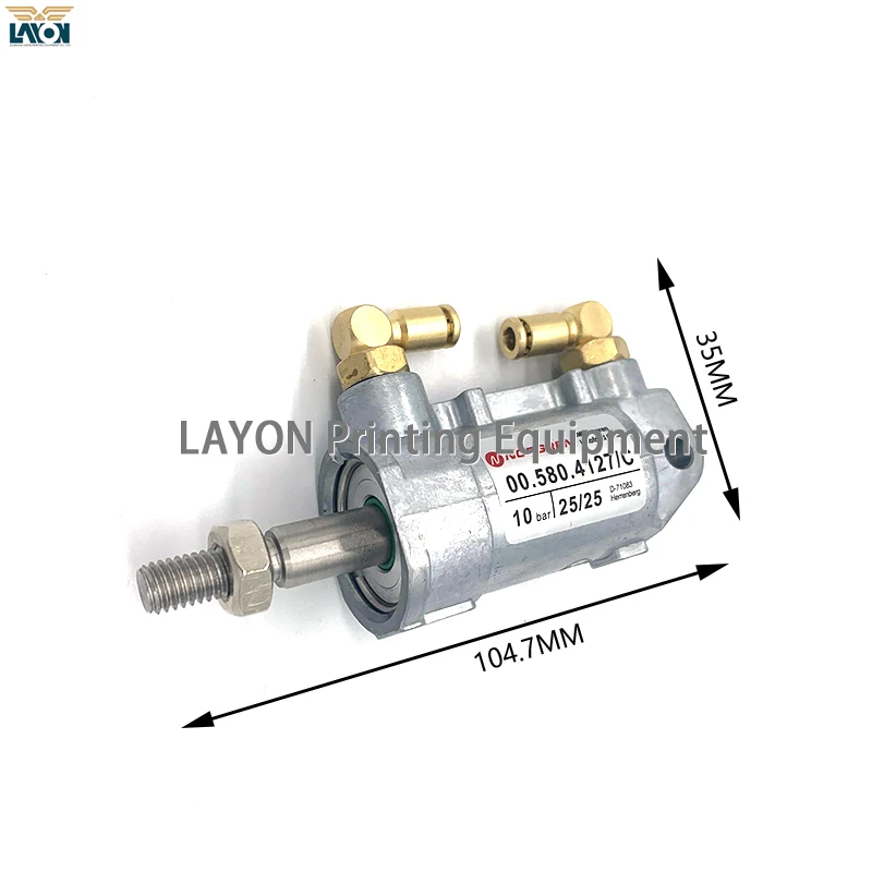 

1 Piece LAYON Copper Head 4mm Heidelberg Printer Accessories For SM74 CD74 Pneumatic Cylinder 00.580.4127 D25 H25