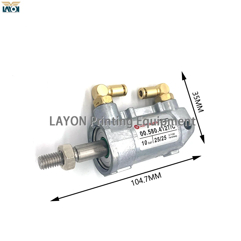 1 Piece LAYON Copper Head 4mm Heidelberg Printer Accessories For SM74 CD74 Pneumatic Cylinder 00.580.4127 D25 H25
1 Piece LAYON Copper Head 4mm Heidelberg Printer Accessories For SM74 CD74 Pneumatic Cylinder 00.580.4127 D25 H25