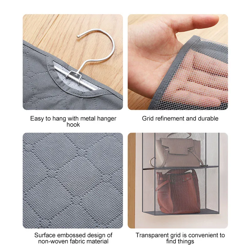 

Wardrobe Closet Drawers Organizer 2/3/4 Layers Cosmetic Bag Hanging Shelves Underwear Clothes Storage Box Drawer Accessories