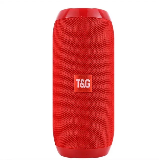 RED TG117 Hifi портативный динамик беспроводной Bluetooth динамик бас Саундбар с сабвуфером открытый динамик громкий динамик для телефона xiaomi - Цвет: RED