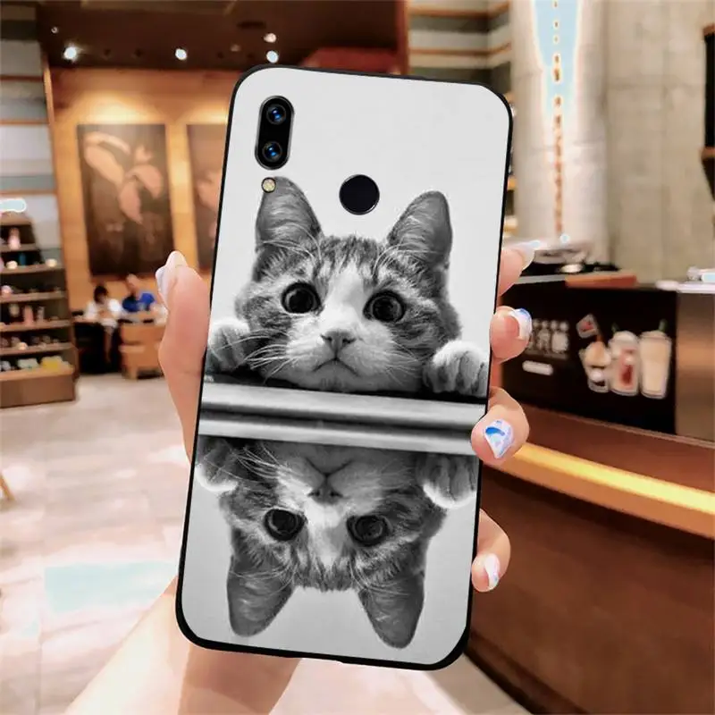 

cat cute animal Funny coque Phone Case For Xiaomi Redmi note 4 4X 8T 9 9s 10 K20 K30 cc9 9t pro lite max